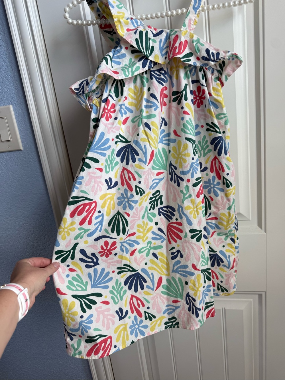 Girls' Multicolor Floral Print Casual Sundress